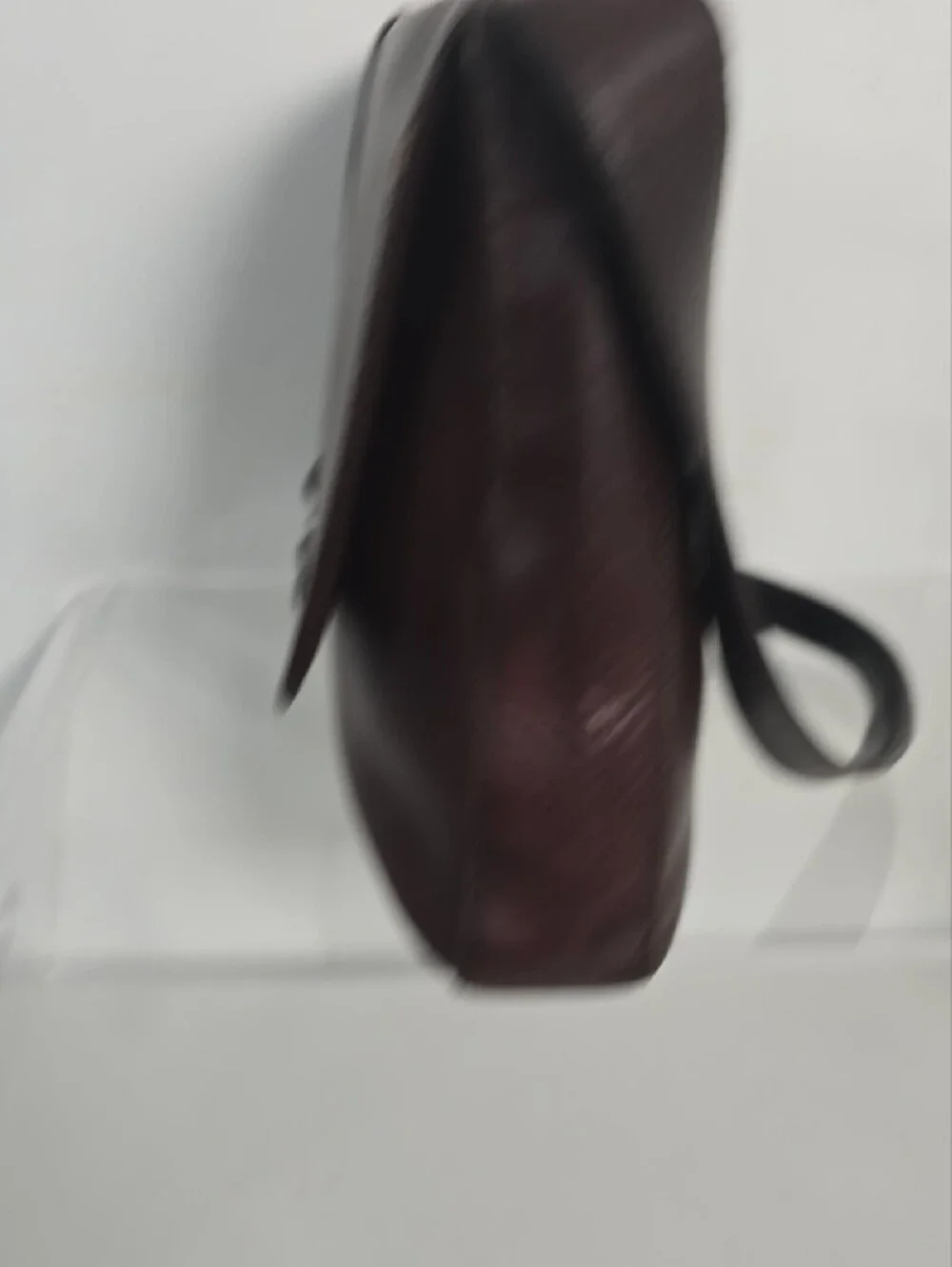 Vtg Ralph Lauren Equestrian  Leather Horse Bit Clasp Messenger Bag in Dark Brown